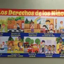 Banner showing Los Derechos de los Niños
